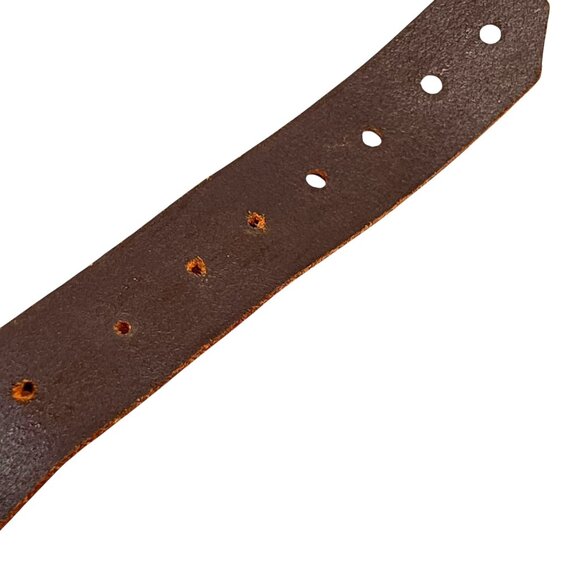 Golden Eagles NRA Belt Buckle 36 inch Leather Belt Embossed Tiger Stars USA - Picture 9 of 15